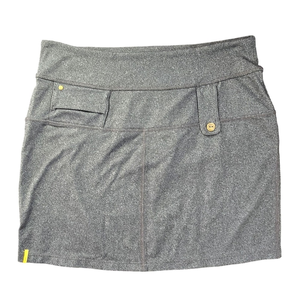 $70 EUC LOLE BRANDS USA LLC skirt S black‎ white yellow solid